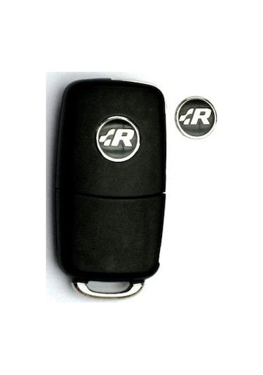 Volkswagen R Oto Anahtar 3M Metal Alaşım Logo 2Li Set