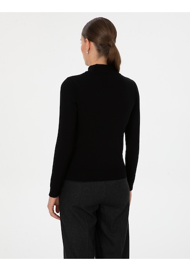 Pierre Cardin Kadın Siyah Kazak /triko 50315768-vr046 Siyah