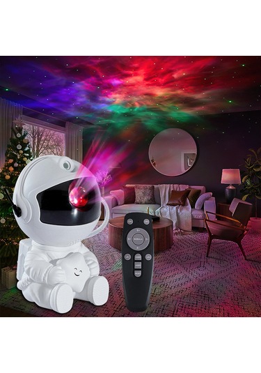 Symbee Usb Geri Kontrol Astronot Yıldız Projeksiyon Lambası - 5w Renkli Işıklı Ev Dekorasyonu, Parti Ambiyans Aydınlatması Diğer