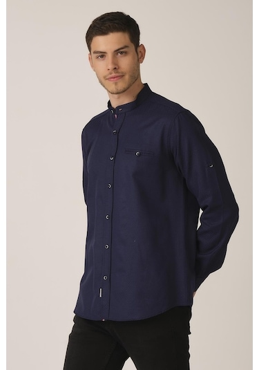 Alexander Gardi Alexandergardı Katlanabilir Kol Regular Fit Gömlek (E21-32502)