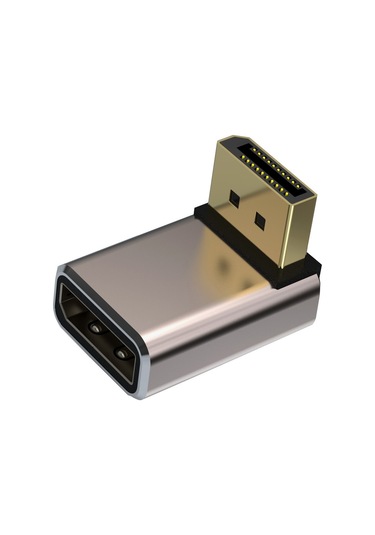Sones Junsunmay 8k 60hz Pd1.4 Erkek Displayport - Dişi Displayport Adaptör Dönüştürücü, Açı: Aşağı