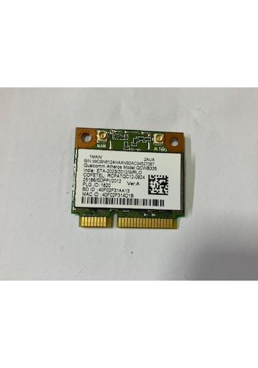 Qualcomm Atheros QCWB335 WIFI Network Kartı