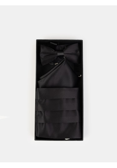 Karaca Erkek Papyon Kuşak Mendil Set-siyah 11.25w.52.001 Siyah