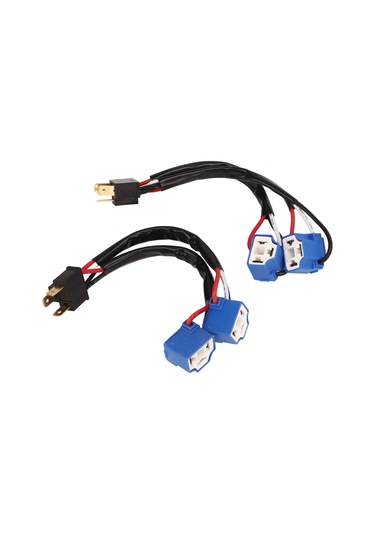 Youtek 2 Adet H4/9003 Kablolu Bağlantı Adaptörü - Truck Ve Pickup Led Farları İçin Y Şekilli Çevirme Kablosu