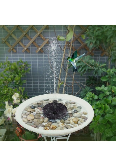 Suofeng Güneş Enerjili Süs Fıskiyesi, 4 Farklı Basınçlı Başlık, 180l/h Akış, Otomatik Çalışma, Bahçe/havuz/small Göl Dekorasyonu