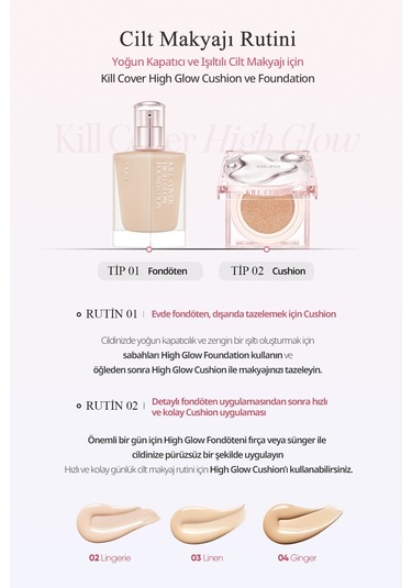 Clio Kill Cover High-Glow Foundation 2 Lingerie