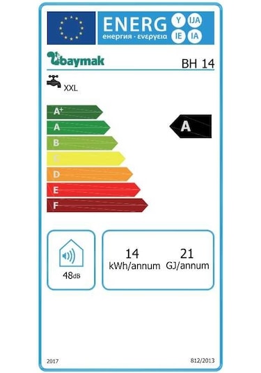 Baymak BH 14 L Doğalgazlı Hermetik Şofben (Baca Dahil)