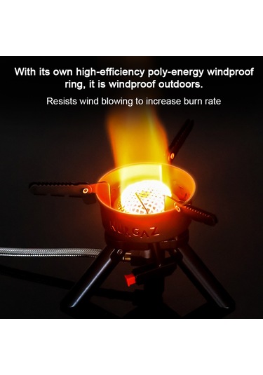 Nurgaz-açık Kamp Metal Sobalar Taşınabilir Piknik Barbekü,y27515 Siyah