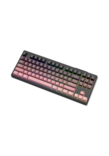 M87 2.4g Bt5.0 Çift Bağlantılı Tft Led Ekranlı Rainbow Gaming Oyuncu Klavye