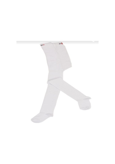 DESIGN PAMUKLU KÜLOTLU ÇORAP - 5 YAŞ-Beyaz