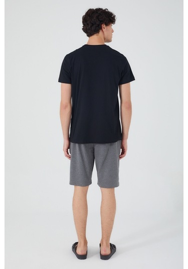 Arnetta Think Less Live More Siyah Erkek Bermuda Takım 001