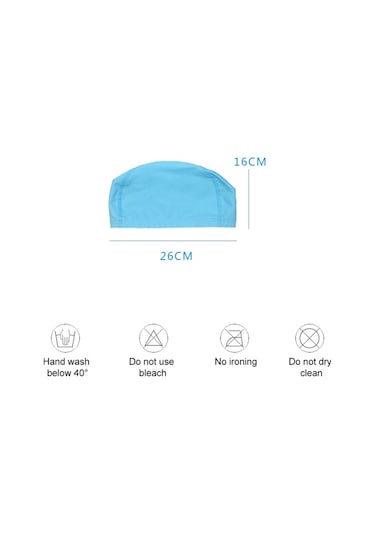 Yetişkin Su Geçirmez Pu Kaplama Esnek Yüzme Kap Uzun Saçları Kuru Tutmak Kulak Koruyucu Yüzmek Kap Siyah