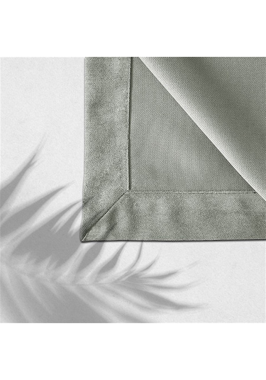 Kadife Dokulu Masa Örtüsü Taş Rengi-23