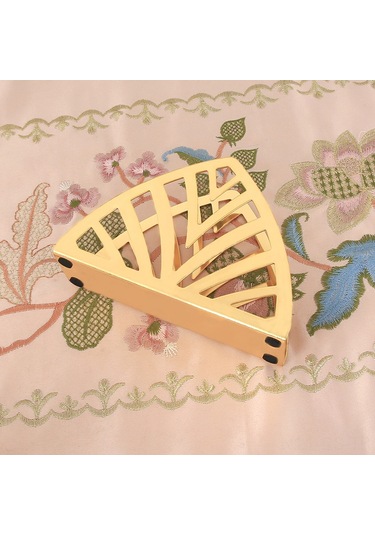 Reedark Şık Ve Dayanıklı Altın Renkli Yuvarlak Peçete Standı - Kafe, Restoran Ve Ev Kullanımı İçin Diğer