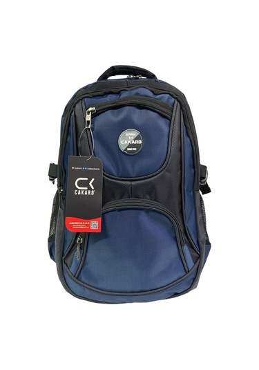 Büyük Su Geçirmeyen Kalın Kumaş Ortopedik Çok Bölmeli Okul Gezi Seyahat Kamp Sırt Çantası 32cmx47cm Lacivert