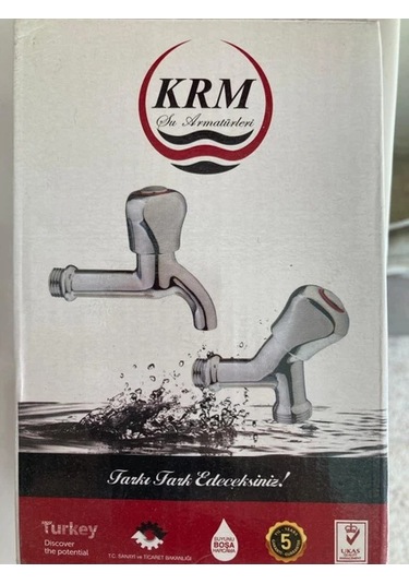 Krm Çamaşır Makinesi Musluğu 2 Adet Krom