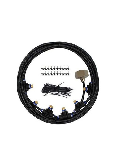 Besthome1 15 Metre 21 Başlıklı Avrupa Standart Bahçe Sisleme Sulama Sistemi Seti - Hgdy57 Siyah Teflon Bant Kullanışlı Hediye