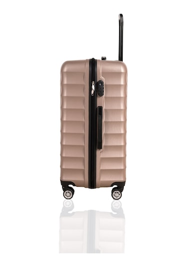 Polo&Sky Petek Model Gold Renk Büyük Boy Valiz Bavul Altın