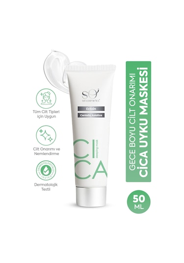 Soi Cica Yatıştırıcı Uyku Maskesi 50 ML