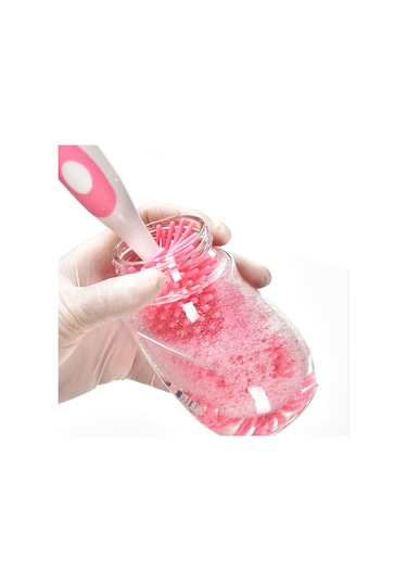 Wezone Yeşil Silikon Biberon Temizleme Fırçası Seti - Ayrılamabilir, Dik Durabilir, 360 Döner, Emici Tabanca, Nefes Borusu Ve Fincan Uçları İçin