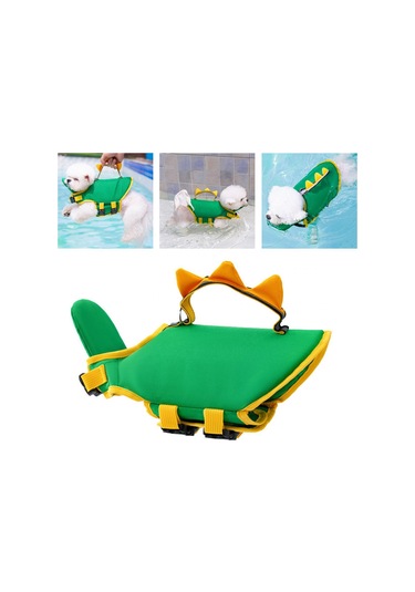 Homyl Tekne Havuzu Için Saplı Mayo Köpek Yüzen Ceket Ile Pet