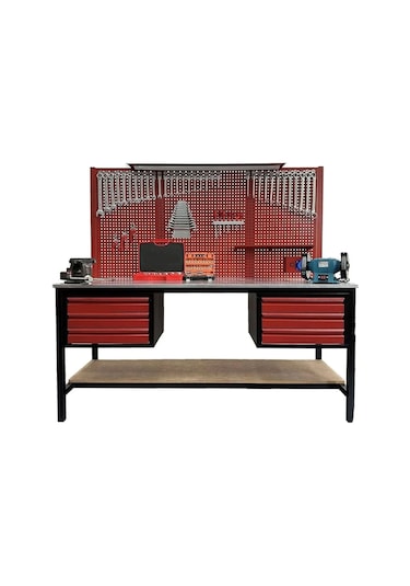 Staxx 2mt 6 Çekmeceli Takım Tezgahı 320 Parça Full Takım Dolabı