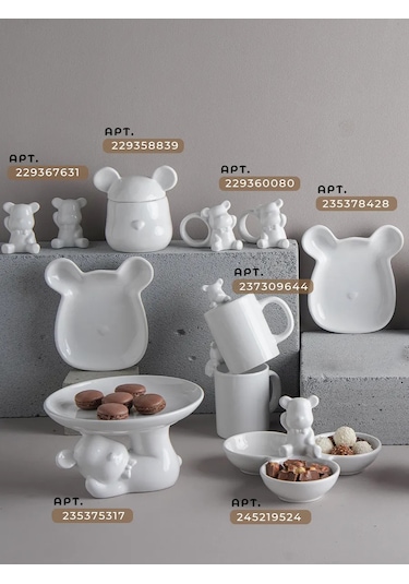 Dolana 2'li Şekerlik Seti Misha Otto 270 Ml 245231162 Beyaz