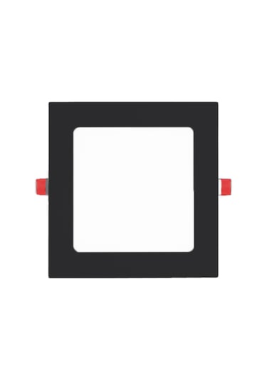 Maxled 12w Siyah Kasa Kare Sıva Altı Led Panel 3000k Günışığı Siyah