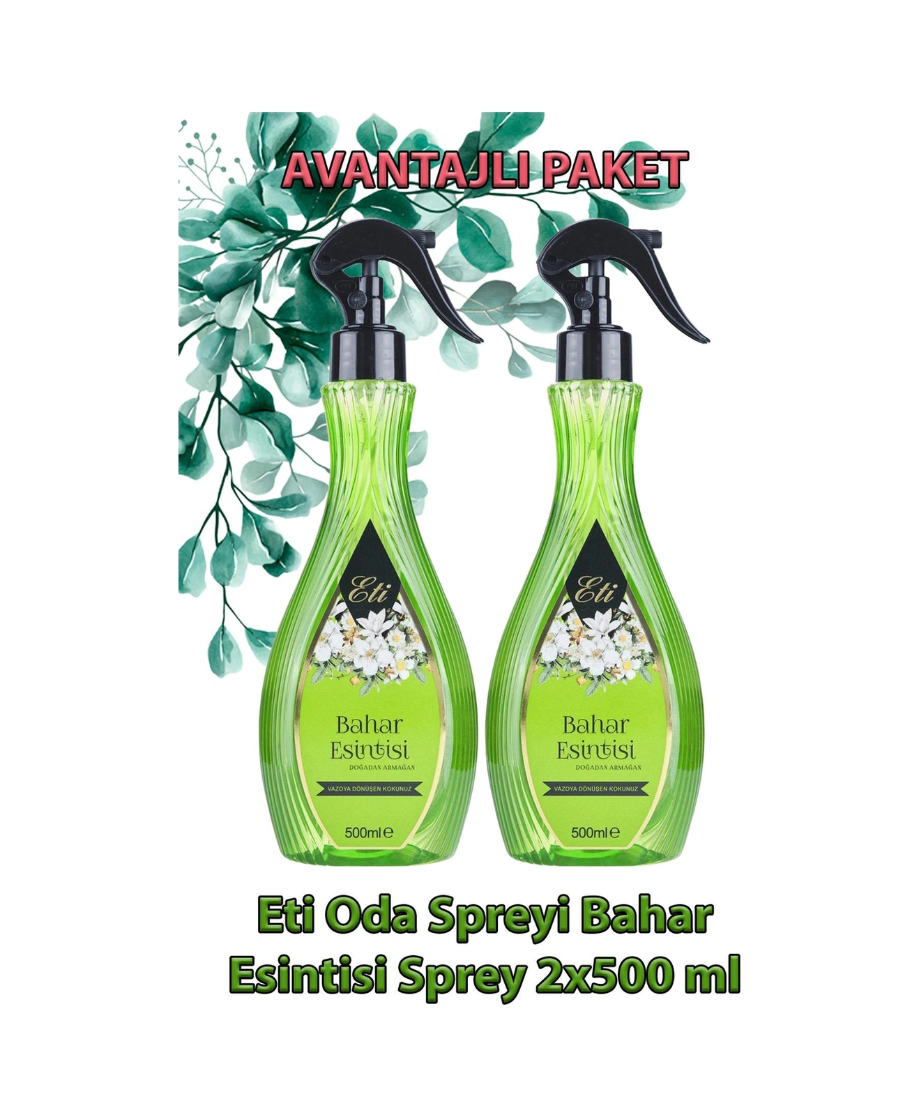 Eti Oda Spreyi Bahar Esintisi Sprey 500 Ml 2 Adet Bahar