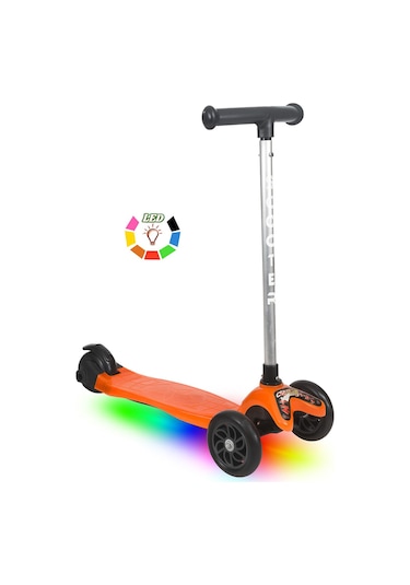 Tois Scootix Pilli Işıklı 3 Tekerlekli Çocuk Scooter Kırmızı