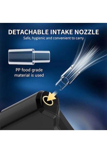 Motion003 Profesyonel 0.20 Bac Alkol Test Cihazı 1 Adet Cihaz + 5 Nozul Yüksek Doğruluklu Taşınabilir Lcd Ekran Abs Gövde Aaa Pil