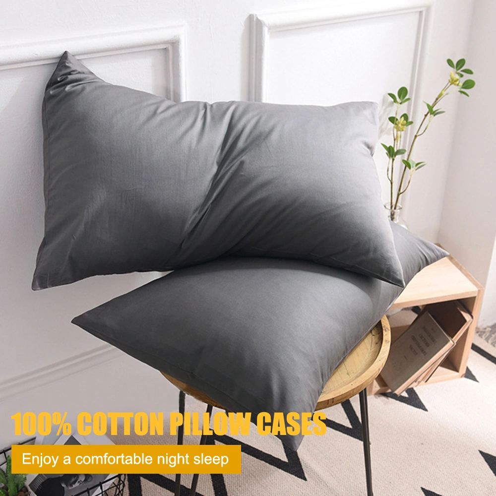 Geeksen 100% Pamuk Yastık Kılıfı, Envelope Tipi, 50x75 Cm, Yüksek Kaliteli Twill Dokuma, Kolay Yıkama, Deri Dostu, Lacivert Rengi Diğer