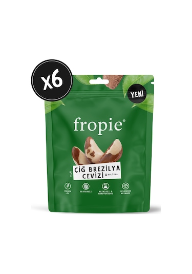 Fropie Çiğ Brezilya Cevizi 6 x 75 G