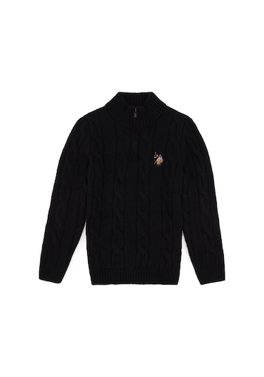 U.s. Polo Assn. Erkek Çocuk Siyah Kazak /triko 50297422-vr046 Siyah