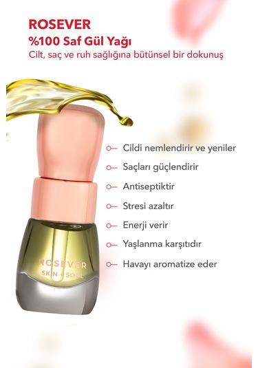Rosever Skin Soul Saf Gül Yağı