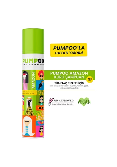 Pumpoo Amazon Kuru Şampuan 200 ML