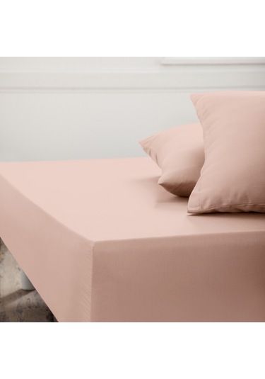 Maki Home Pamuklu Bej 160x200 Çift Kişilik Lastikli Çarşaf Seti Bej