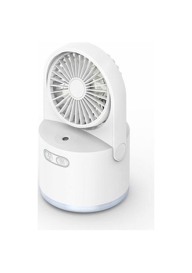 2000ma Elle Tutulan Fan, Güçlü Rüzgar Gücü, Basit, Taşınabilir Ve Sessiz Plastik Fan 2371 Beyaz
