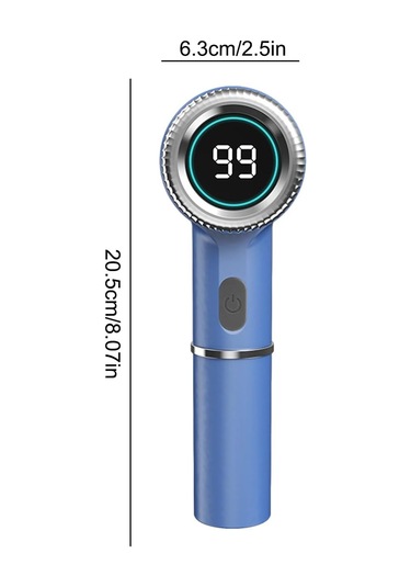 Elektrikli Temizleme Fırçası, Güç Göstergesi, 3 Hız Ve Maksimum 2400 Rpm Mavi