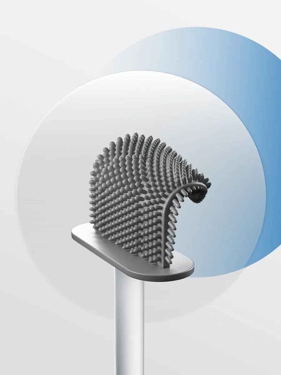 Pabk Silikon Yer Tuvalet Fırçası 295593708 Gri