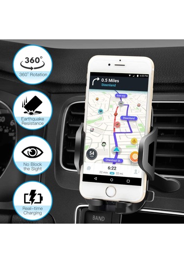 Else Uzatılabilir Vantuzlu Araç İçi Telefon Tutucu