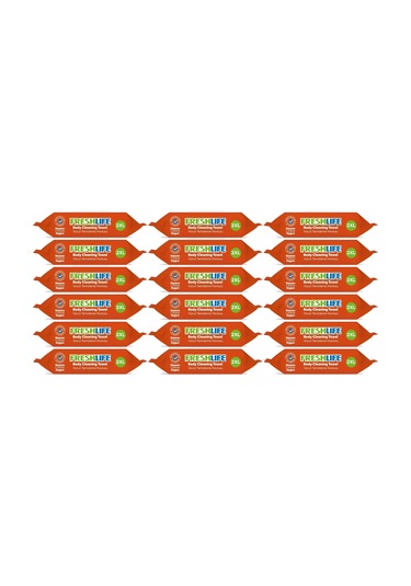 Freshlife Hasta Vücut Temizleme Islak Mendil Havlu 50 Yaprak Xl 18'li Set