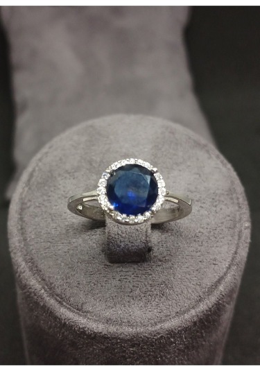 Elmas Kesim Taşlı Gümüş Takı Seti - Kolye Ucu, Küpe Ve Yüzük Şık Ve Göz Alıcı Tasarım Gümüş