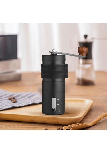 Homyl Taşınabilir El Kahve Öğütücü Kompakt Ev Ofis Siyah