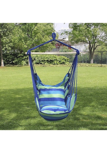 Hamak Yatağı Dışmekan Salıncağı-mavi Mavi