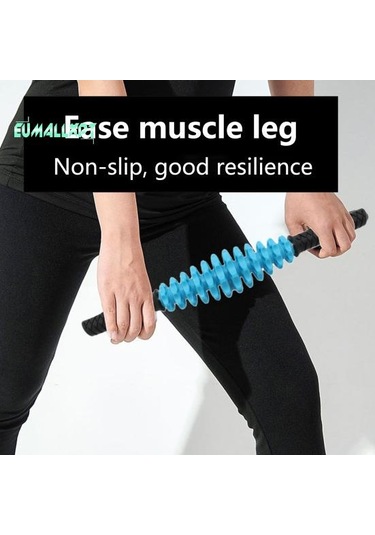 Kırmızı Kaymaz Saplı Yıkanabilir Yoga Çubuğu - Derin Rahatlama, Ayarlanabilir Dişli, 12 Tekerlek, Ev İçin Spor Salonu Egzersiz Masaj Silindiri Kırmızı