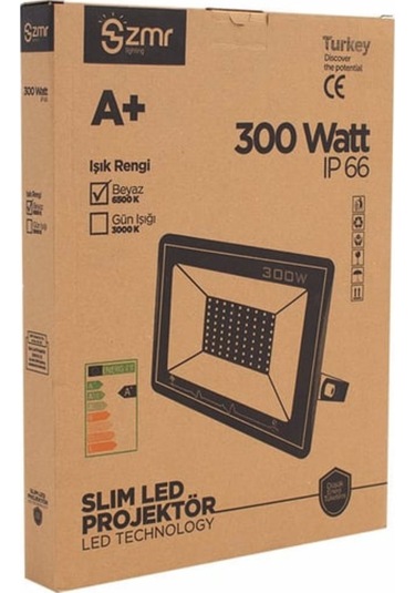 Siyah Kasa Led Projektör Zmr306/s65 300w
