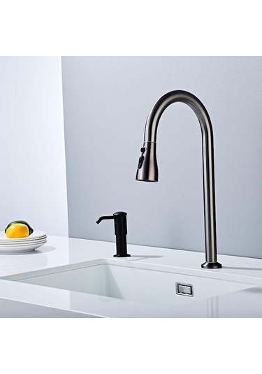 Bosphorusboutique02 Suntek Mutfak Lavabo Sıvı Pompası Uzatma Borusu Siyah Siyah