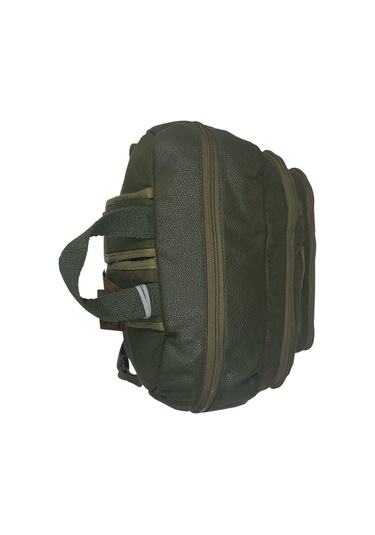 Kaliteli Siyah Vintage Salaş Baskılı Disayn Günlük Gezi Okul Sırt Çantası Revilla Bag 28x38cm Açık Kahverengi