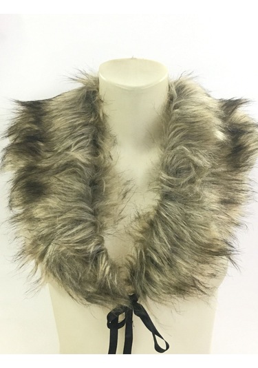 Kürk Yaka / Yaka Kürkü Kollu Takım Vizon Vizon